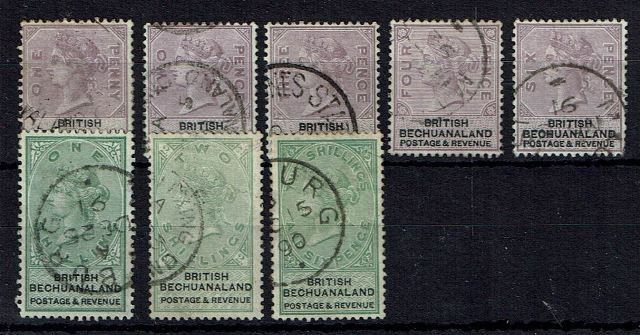 Image of Bechuanaland - British Bechuanaland SG 10/17 FU British Commonwealth Stamp